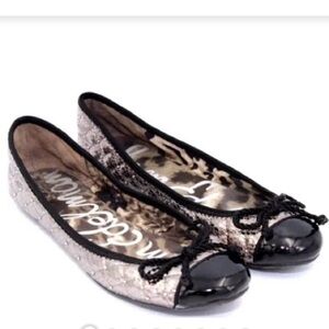 Sam Edelman Women's Calypso Metallic Cushioned Slip On Flat Shoes 8.5